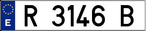 Trailer License Plate